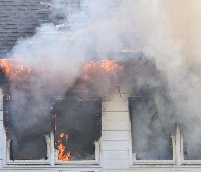 fire and smoke damaged home